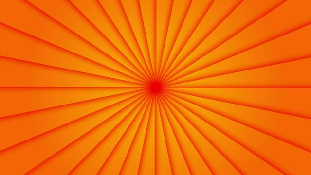 Abstract vintage blured retro light orange sunrays background. Vector starburst beam Motion graphic animation