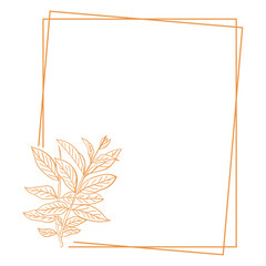 Minimalist Floral Frame