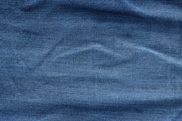 Blue Jeans Fabric Texture, close up of cloth pattern