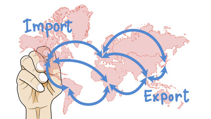 Business logistic concept