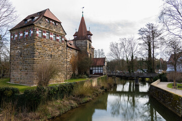Fototapeta premium Lauf an der Pegnitz, pueblo del estado de Baviera en Alemania