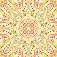 Abstract seamless pattern with geometric elements structure.
