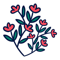 Hand Drawn Pastel Floral