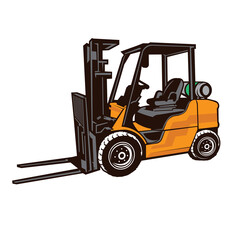 Forklift vector illustration, perfect for Equipment Store and Rental Company