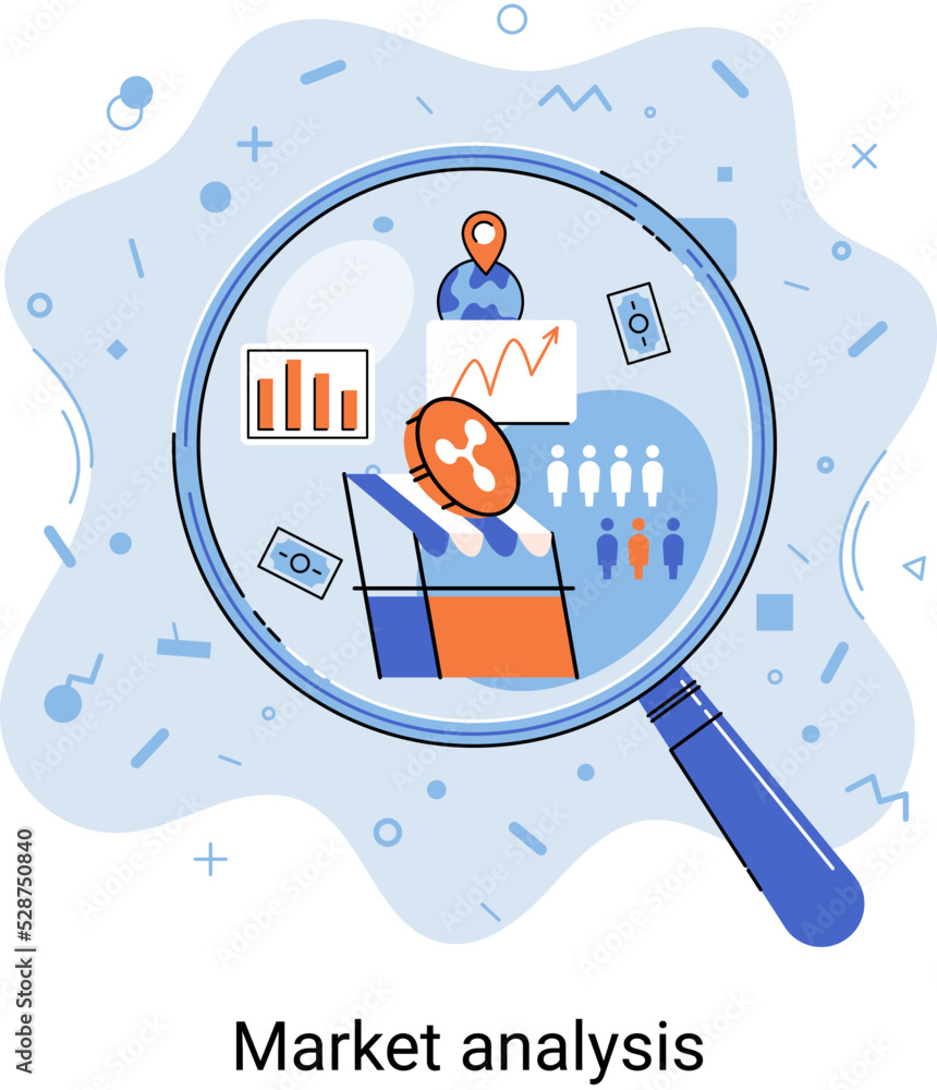 Aufkleber market statistics data analysis metaphor marketing strategy development. business research. identify