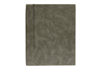 Grey textured book cover, alpha channel.