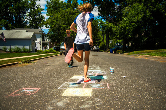 Lazy summer days in the neighborhood