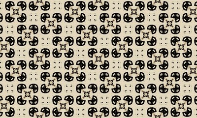 seamless pattern with black and white geometrics 