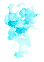 Modern luxury fluid art painting in alcohol ink technique. Abstract background texture. For posters, wedding invitation, wrapping paper, wallpaper, other printed materials.