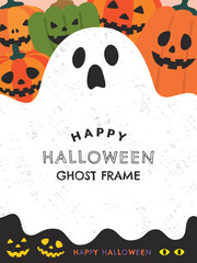 ハロウィンのフレームデザイン