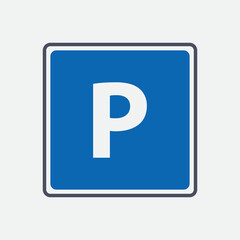 Parking lot vector,Road sign vector 