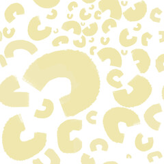 Cartoon Macaroni pattern on a white or blank background