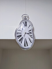 melted wall clock, irregular shape