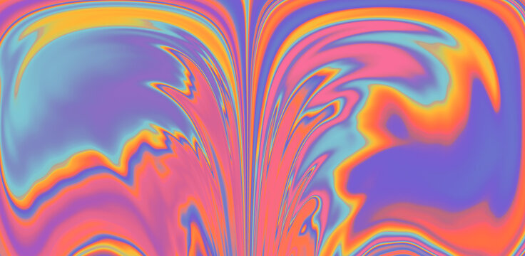 Trippy psychedelic tie dye like style background with colorful stains.
