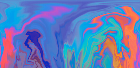 Fototapeta na wymiar Trippy psychedelic tie dye like style background with colorful stains.