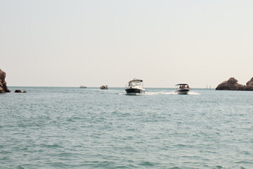 boats on the sea