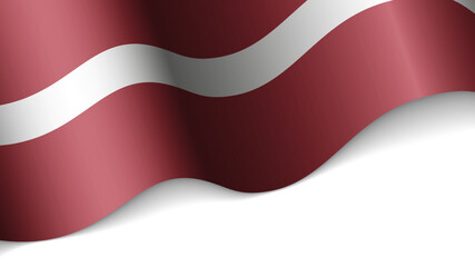 EPS10 Vector Patriotic heart with flag of Latvia.