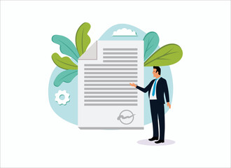 Legal notice illustration exclusive design inspiration