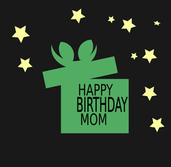 Happy birthday card logo design eps vector
