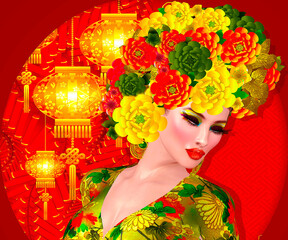 The Four Beauties of China. The most beautiful women of Chinese History and Mythology are brought to life through our exclusive digital art style. They embody Legend, Art, Fashion and Beauty!
