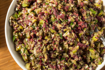 Homemade Mixed Olive Tapenade Appetizer