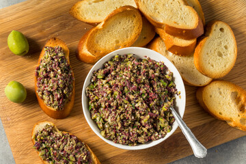 Homemade Mixed Olive Tapenade Appetizer