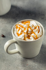 Warm Caramel Latte Drink