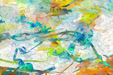 abstract modern painting texture design illustration