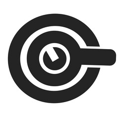 2 circle shape symbol illustration