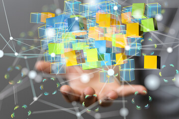 Futuristic wave, Futuristic data stream