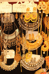 Jewelry on window display