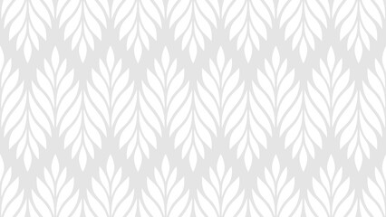 Geometric seamless pattern with leaves. Abstract floral background. Vector illustration.