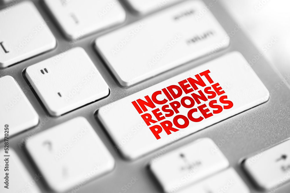 Aufkleber incident response process - collection of procedures aimed at identifying, investigating and respond