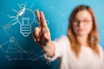 Neural network 3D illustration. Big data and cybersecurity