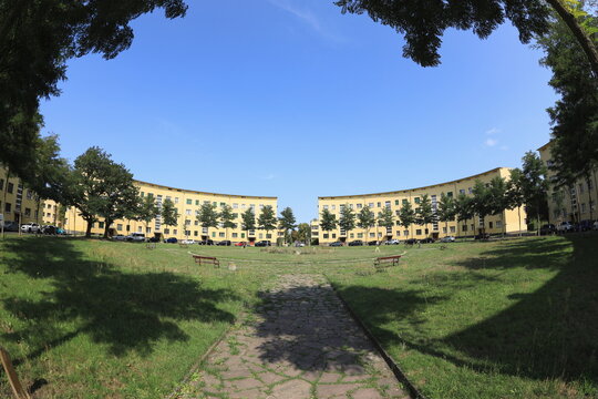 Rundling, Bauhaussiedlung in Leipzig