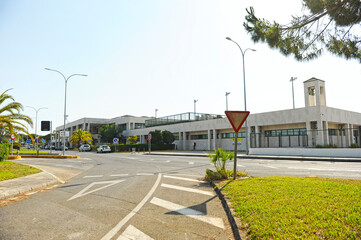 Terminal del Aeropuerto Internacional de Jerez La Parra, Jerez de la Frontera, Andalucía, España 