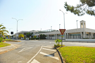Naklejka premium Terminal del Aeropuerto Internacional de Jerez La Parra, Jerez de la Frontera, Andalucía, España 