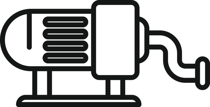 recommend clip art: Pool engine pump icon outline vector. Water cleaning. Sea equipment