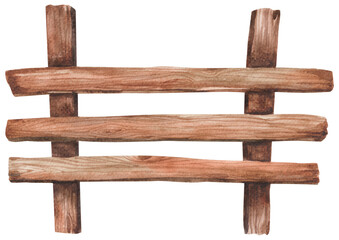 Wooden fence farm
