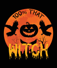 Halloween Witch  ,Happy Halloween, Moon Vector,  Tee Vector,  Happy Halloween  T Shirt,  Happy Halloween  Svg , Happy T Shirt , Halloween Witch T Shirt, 