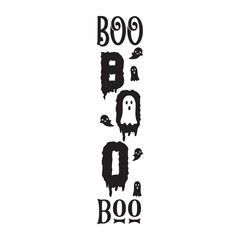 Boo Boo Halloween porch sign
