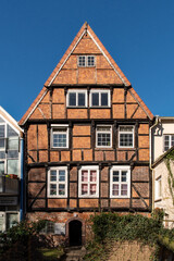 Fachwerkhaus in Buxtehude in Niedersachsen, Deutschland