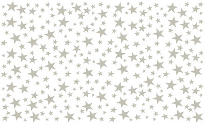 Christmas background, silver colored stars and various sizes.