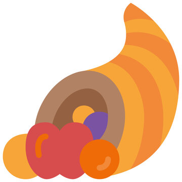 Cornucopia Flat Icon