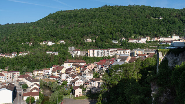 City Of Saint Claude In The Jura In France