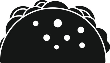 Taco icon simple vector. Tortilla food. Tacos menu