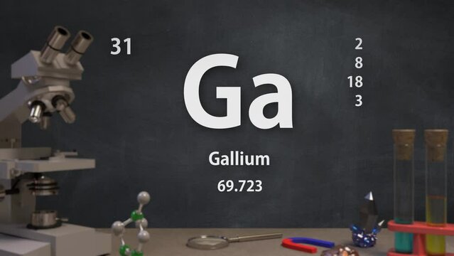 Element 31 Ga Gallium of the Periodic Table Infographic