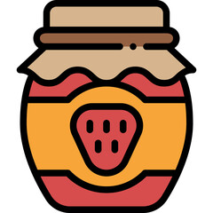 jam filled outline icon
