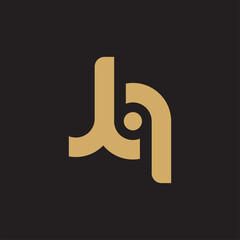 JQ JG Letter icon logo vector image