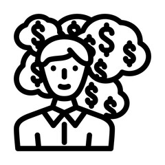 personal business ethics line icon vector. personal business ethics sign. isolated contour symbol black illustration